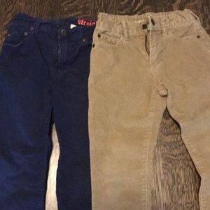 Boys thin ribbed cords